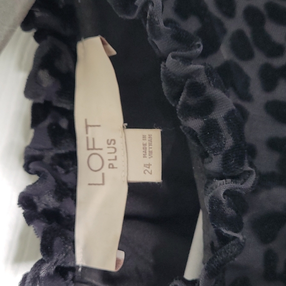 Loft plus cheetah print flutter sleeve midi dress - Picture 5 of 8